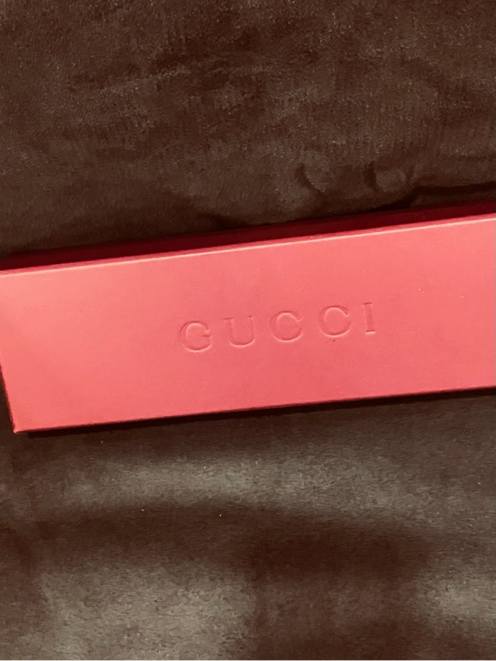 Gucci embossed logo bracelet/ watch box storage with Gucci ribbon 🎀